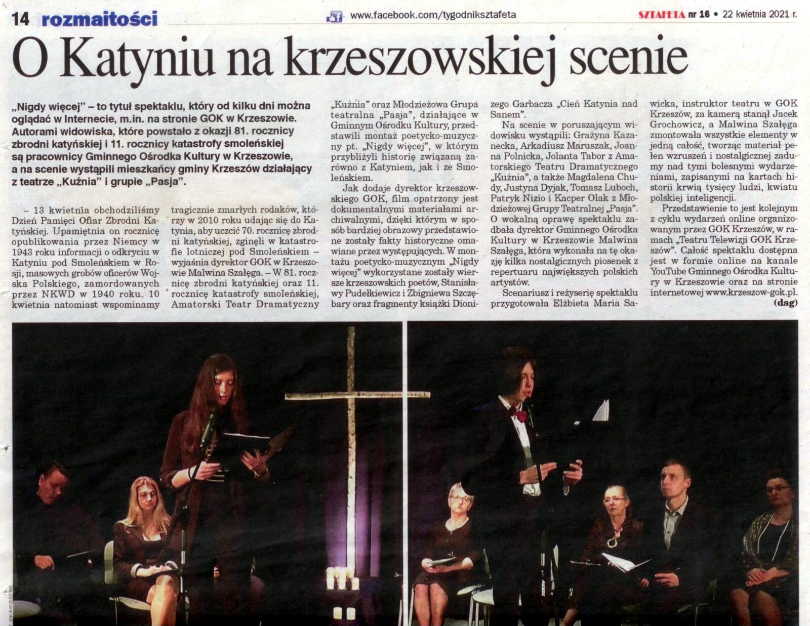 “Teatr Telewizji GOK Krzeszów” w lokalnej prasie