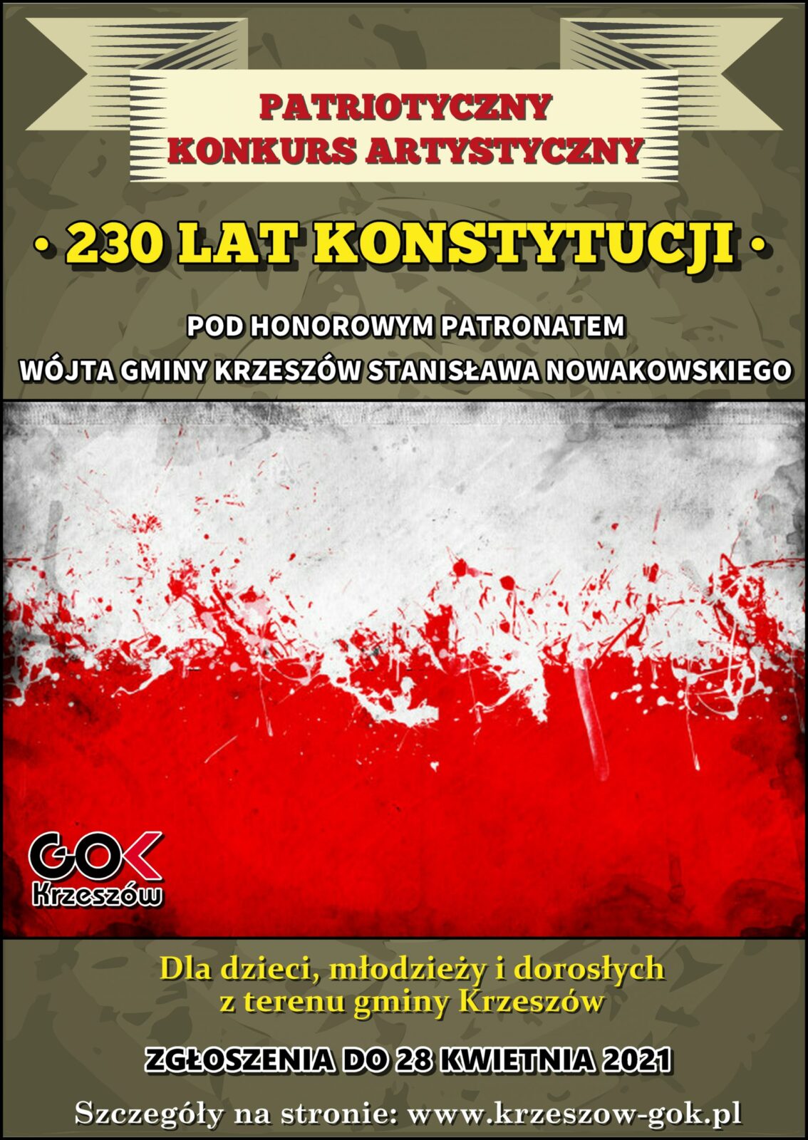 Patriotyczny Konkurs Artystyczny "230 Lat Konstytucji"