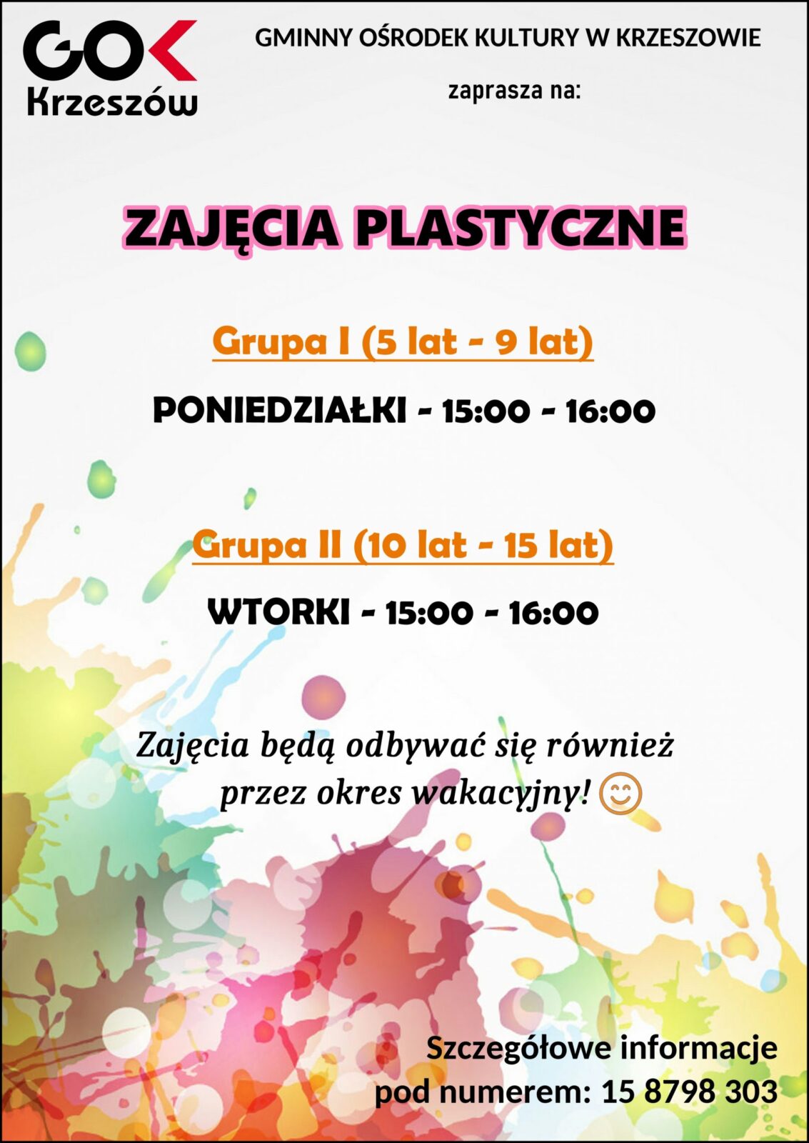 ZAJĘCIA PLASTYCZNE