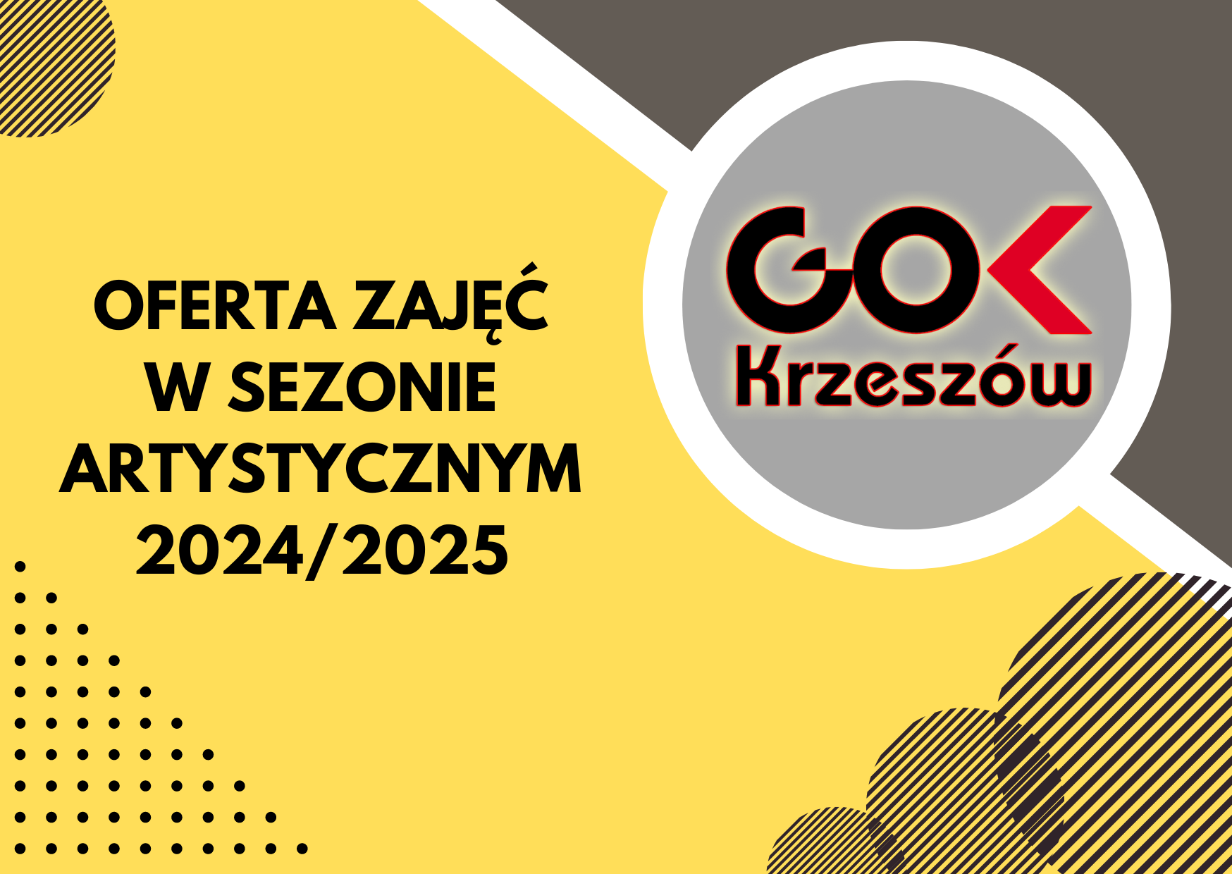 Oferta zajęć w GOK Krzeszów w sezonie artystycznym 2024/2025