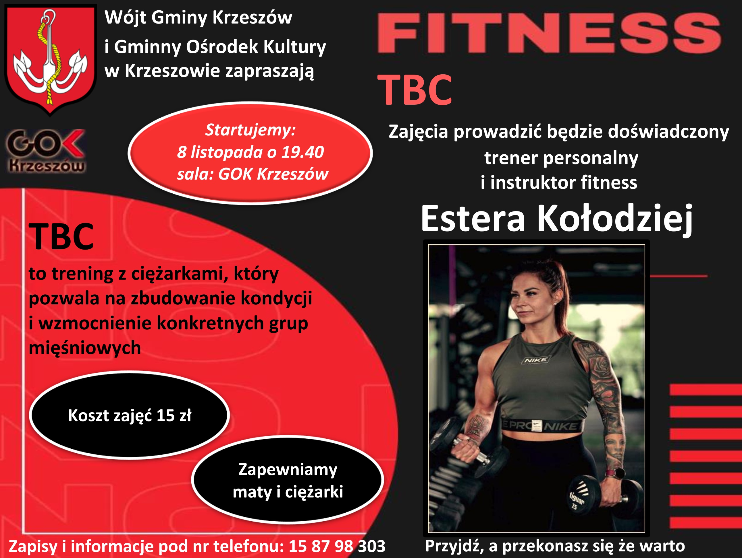 Zapraszamy na ZAJĘCIA FITNESS TBC