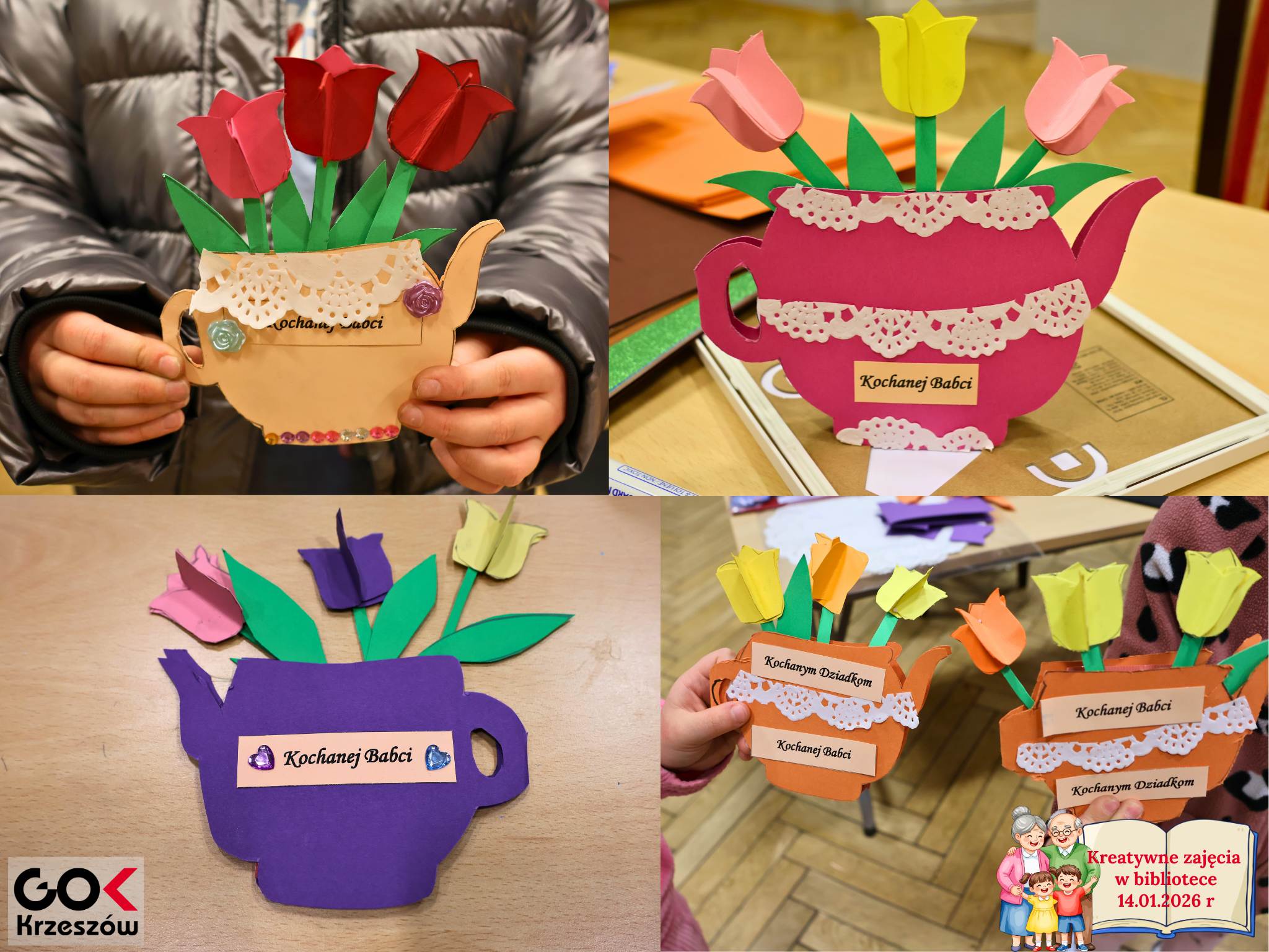 „Przy herbatce z Dziadkiem i Babcią” na zajęciach kreatywnych