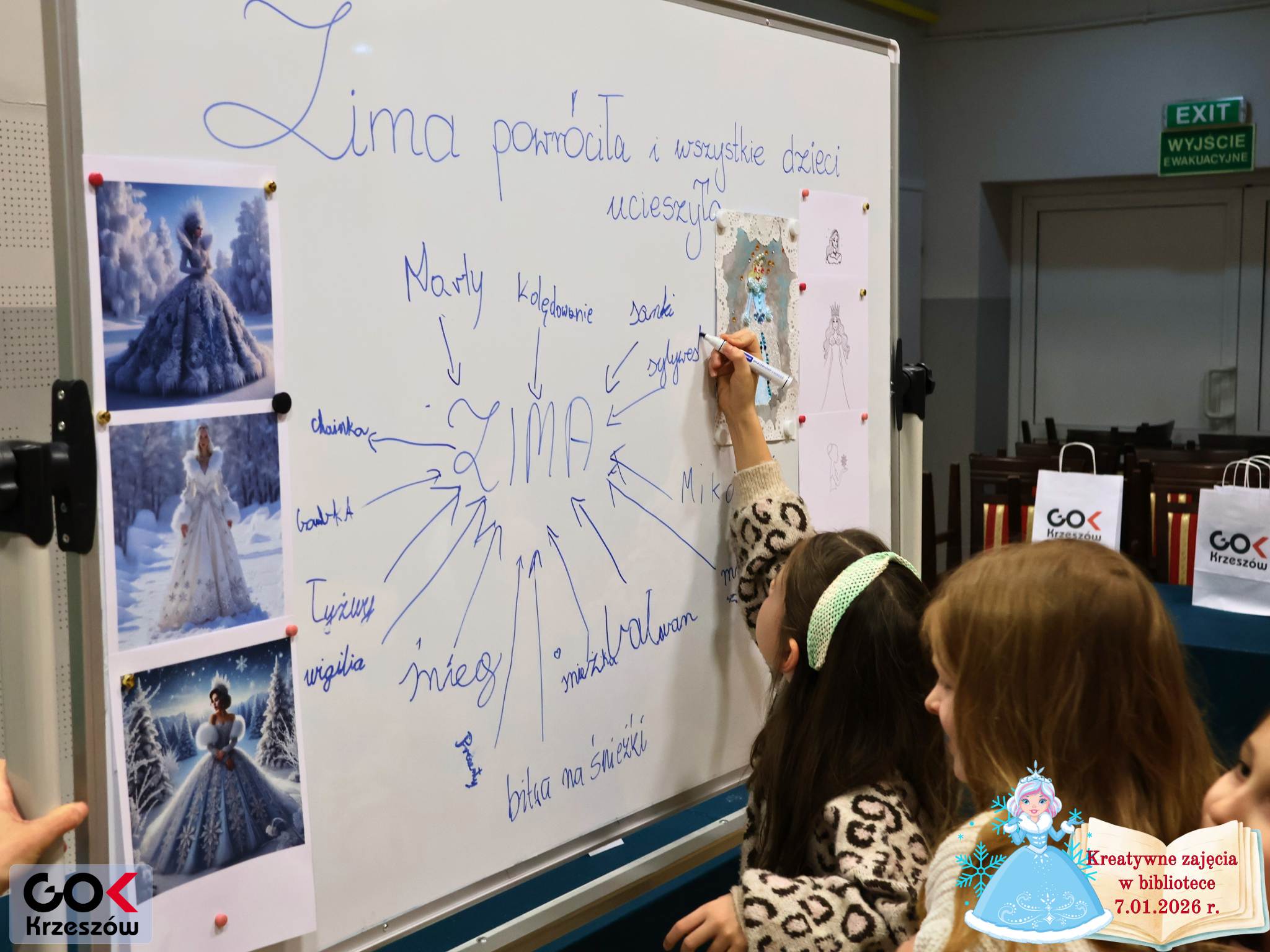 Zima- tematem zajęć kreatywnych