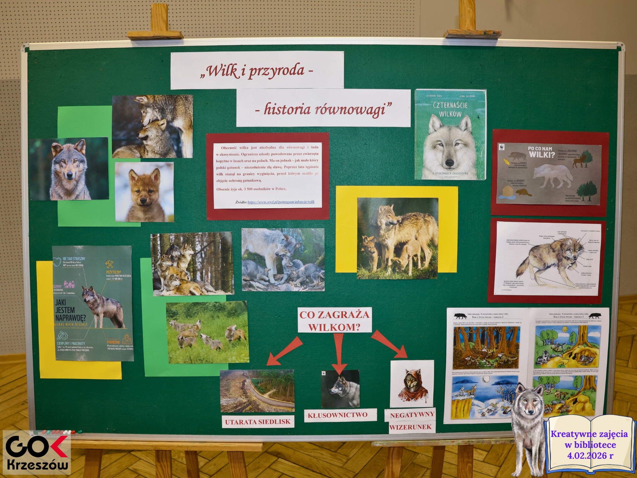 „Wilk i przyroda – historia równowagi.”- tematem zajęć kreatywnych