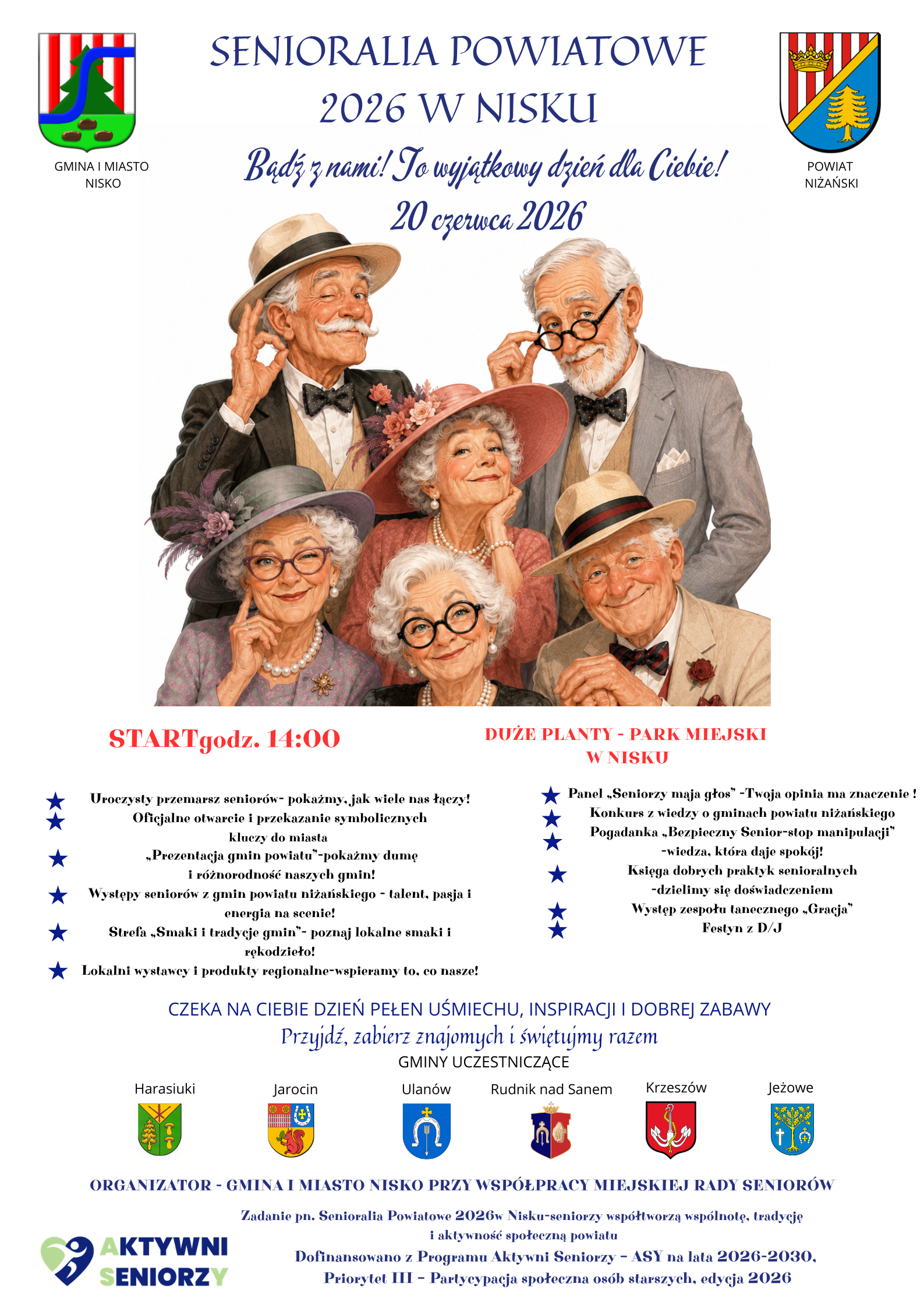 Zapraszamy na Senioralia Powiatowe 2026 w Nisku