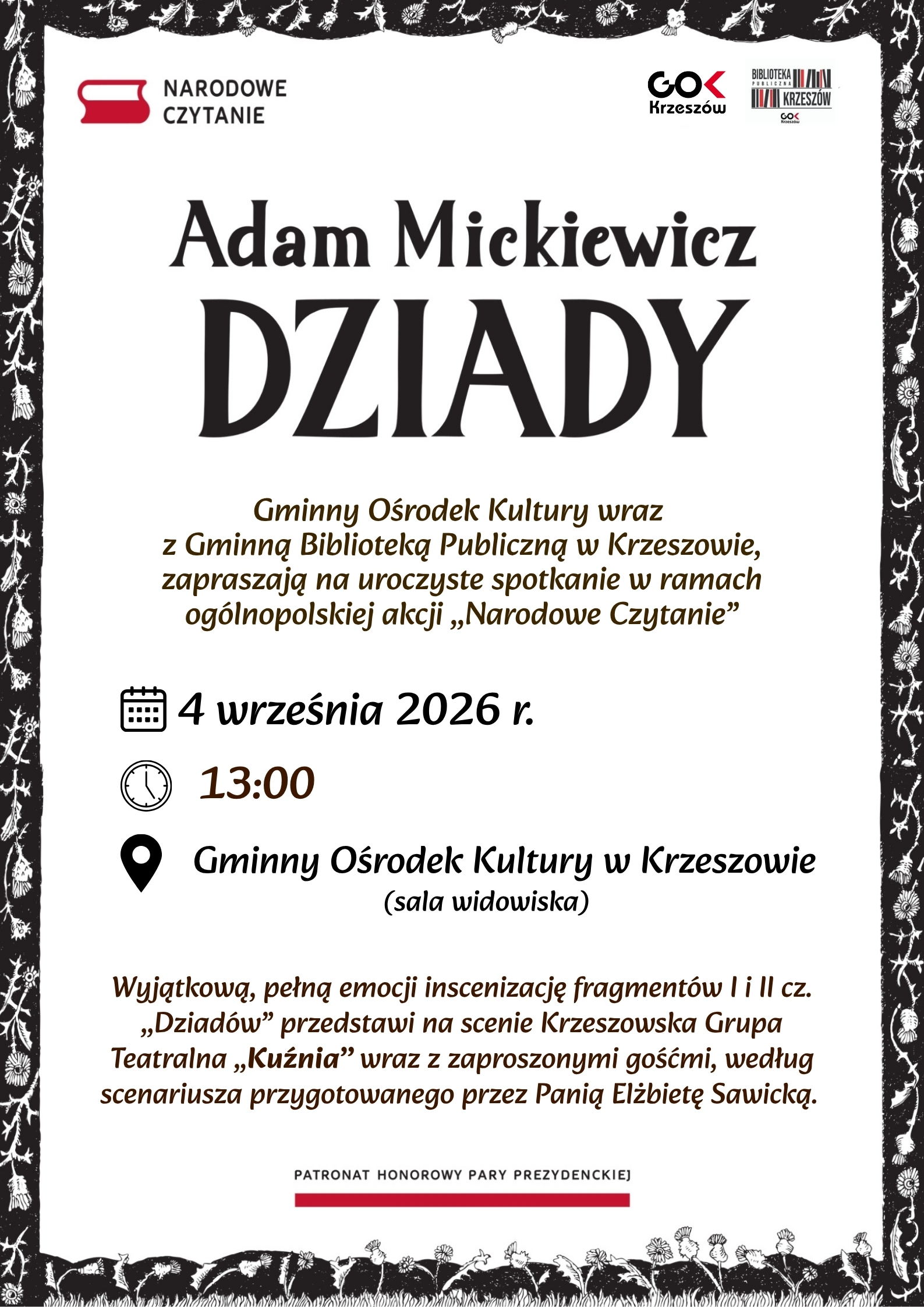 Narodowe Czytanie 2026 – Zapraszamy!